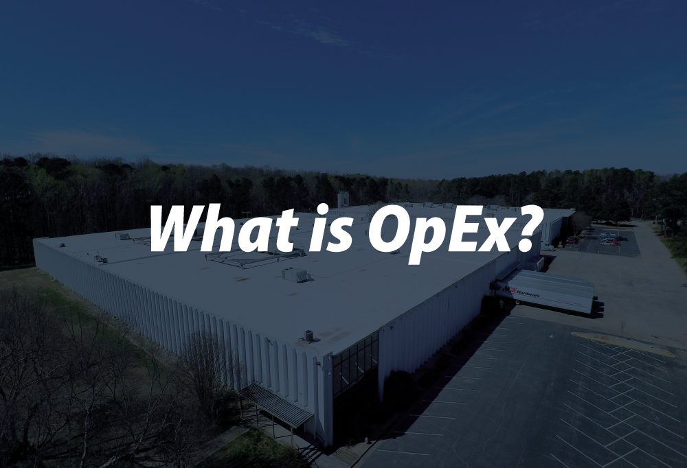 A large warehouse with the words " what is opex ?" written in front of it.